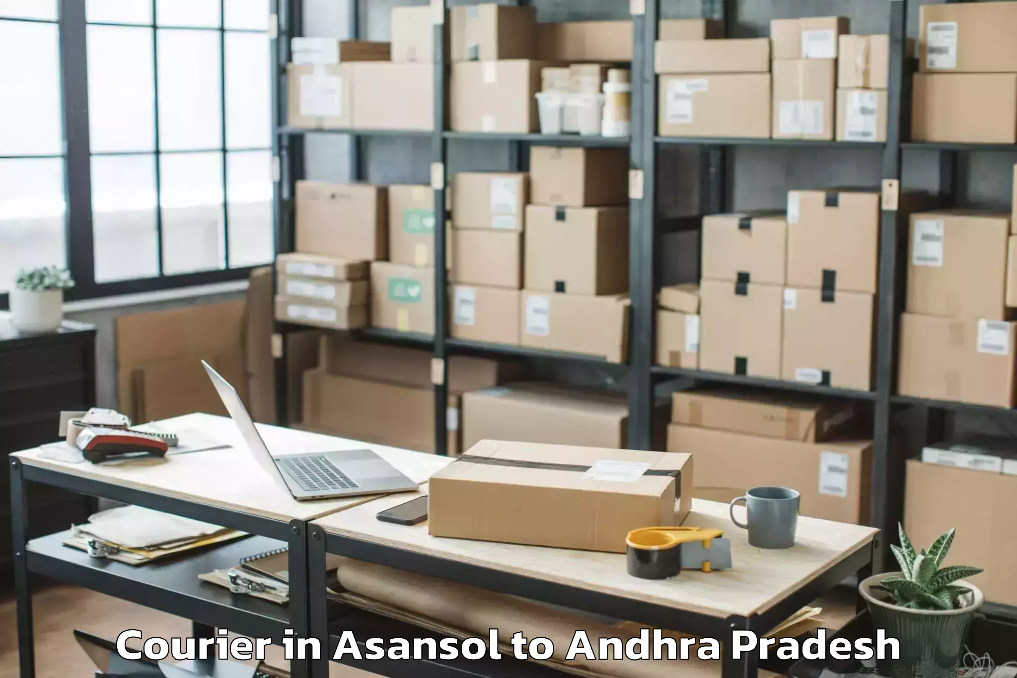 Leading Asansol to Vijayawada Airport Vga Courier Provider